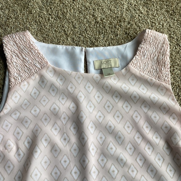 EUC Womens Loft Dress Size MP in pale pink color, sleeveless - Picture 4 of 8